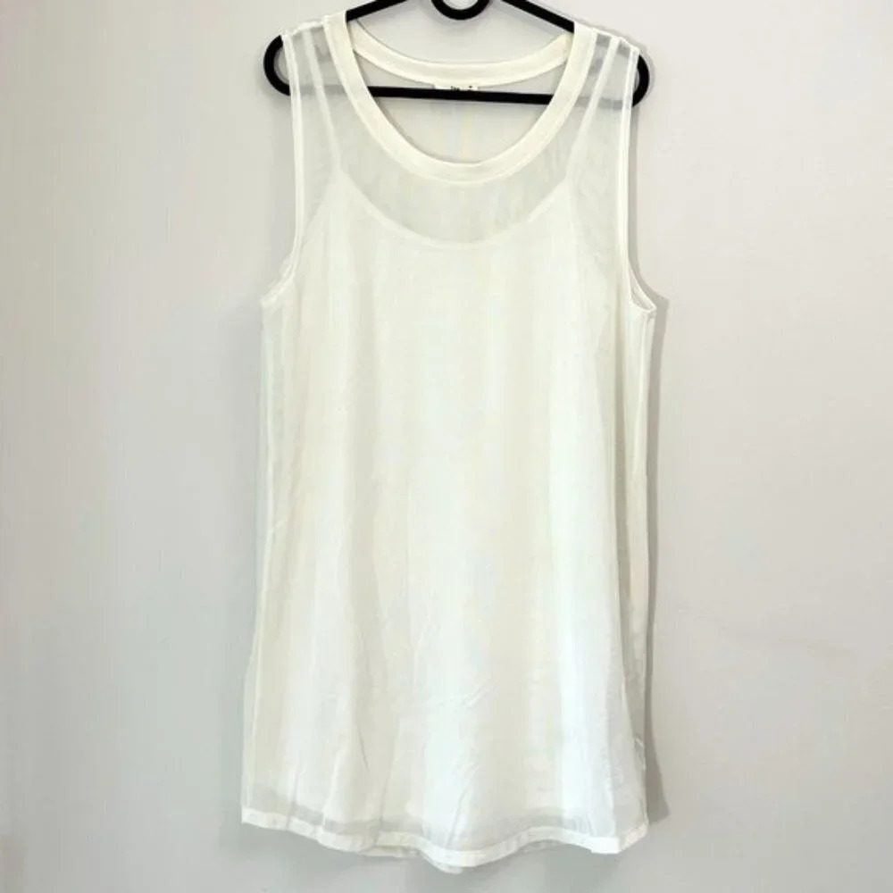 TNA Perdido Mesh Tank Mini Dress with Inner Camisole Women's Medium